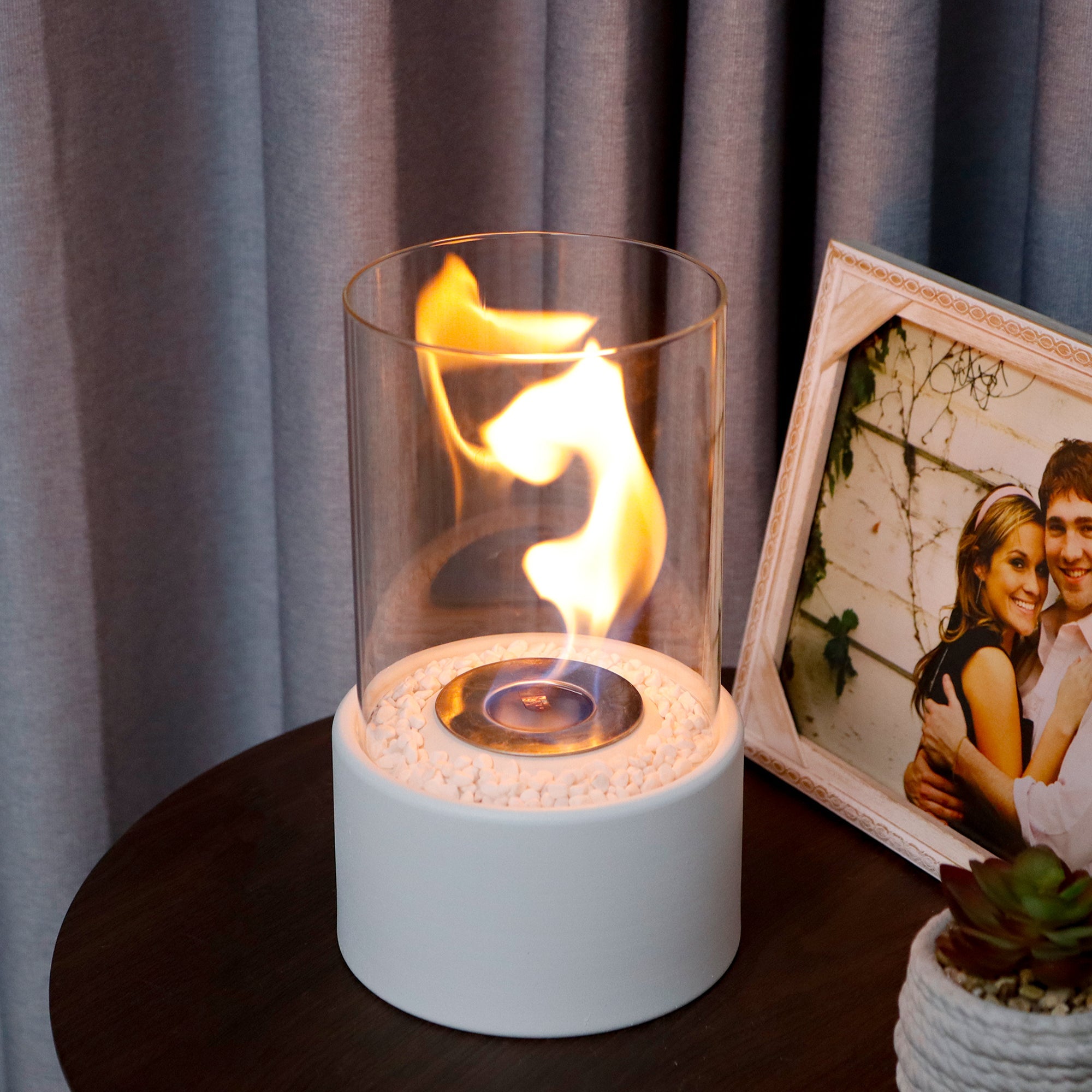 Tabletop Bio Ethanol Fireplace - Portable Indoor/Outdoor Fire Pit