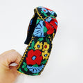 French Floral Embroidered Headband - Delicate Design