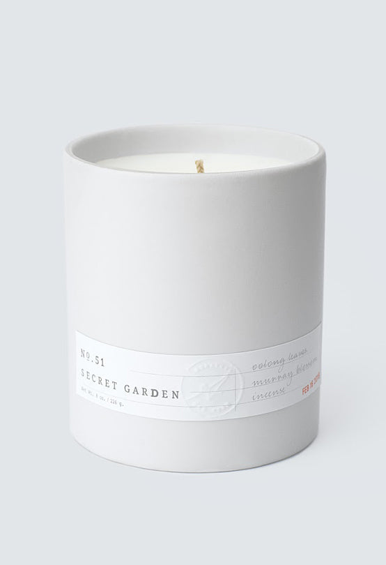 Secret Garden Candle - Green Tea & Incense Scented Soy Candle