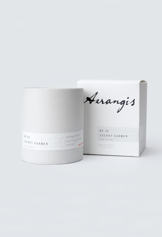 Secret Garden Candle - Green Tea & Incense Scented Soy Candle