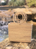 Artisan Handmade Square Straw Bag