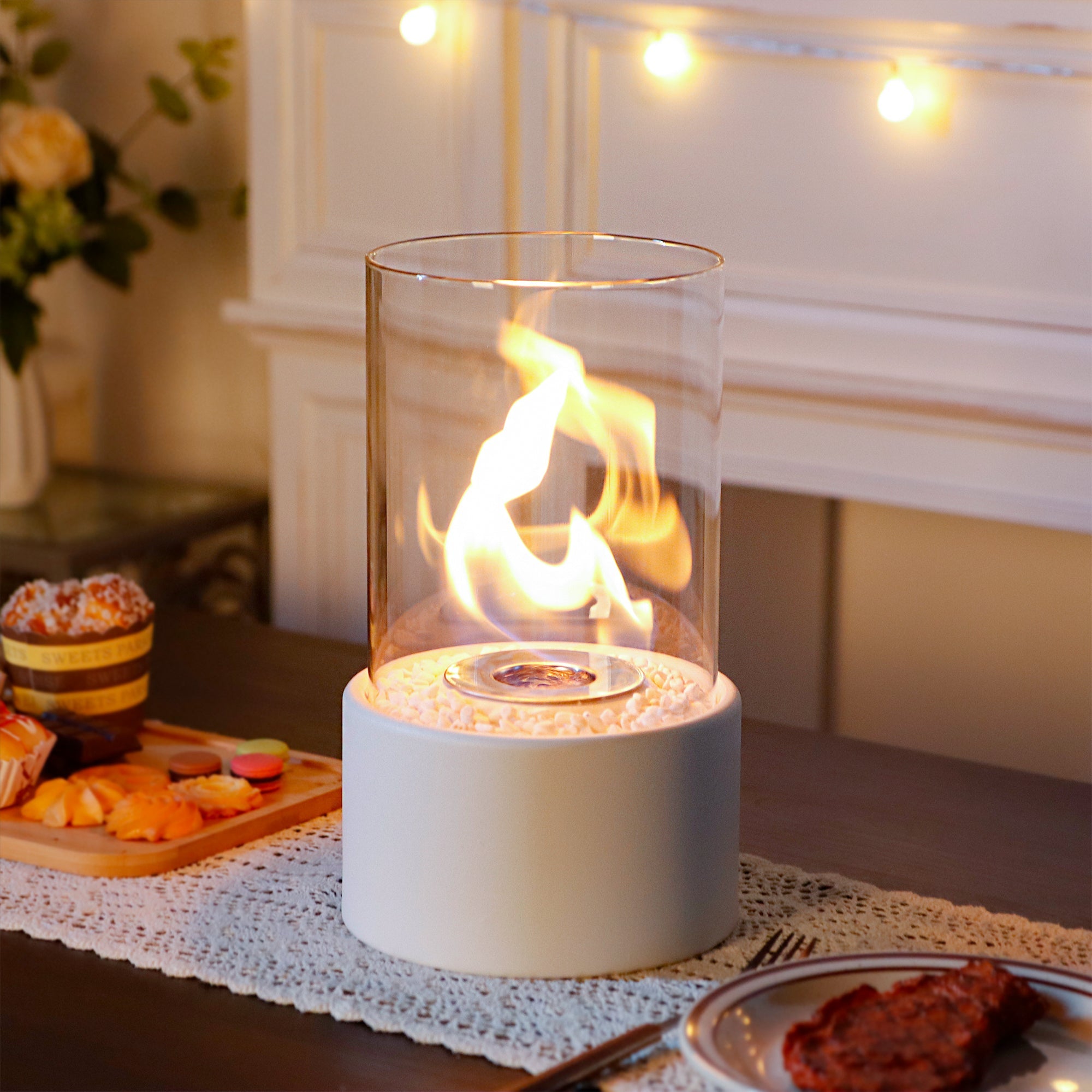 Tabletop Bio Ethanol Fireplace - Portable Indoor/Outdoor Fire Pit