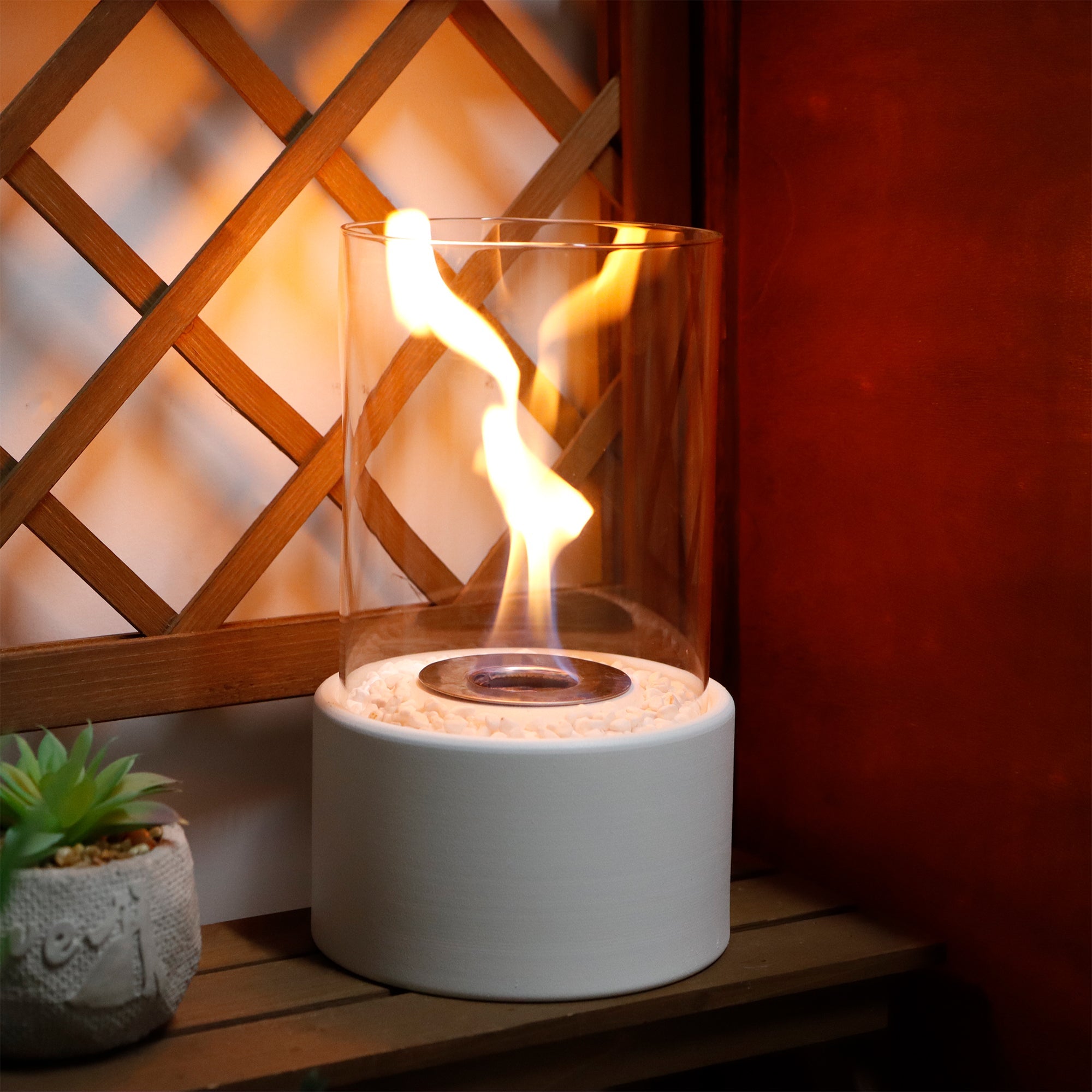 Tabletop Bio Ethanol Fireplace - Portable Indoor/Outdoor Fire Pit