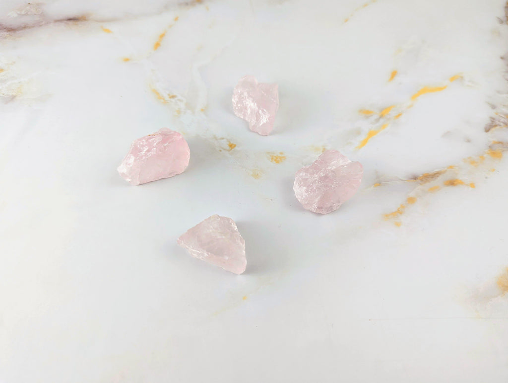 Raw Rose Quartz Crystal - Natural Healing Stone from Brazil