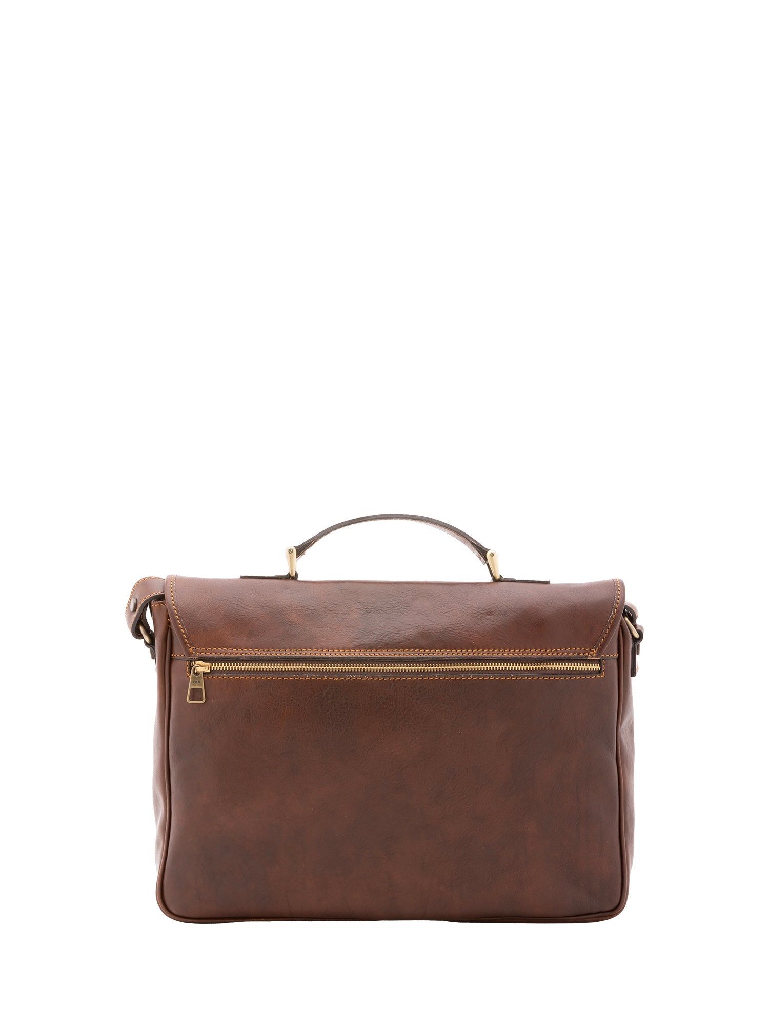 Unisex Italian Leather Handbag - Made in Italy 40x30x9 cm