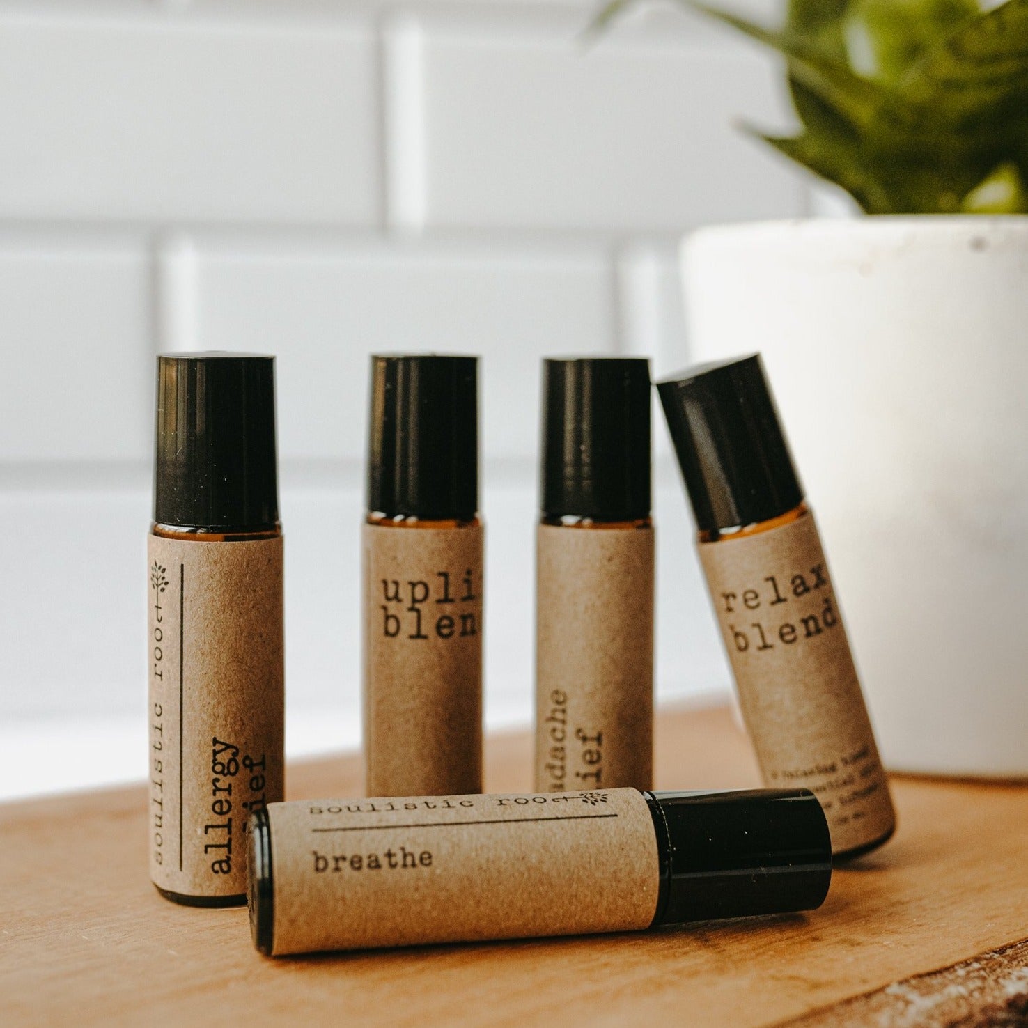 Essential Oil Roller Collection - 5 Wellness Blends for Natural Relief