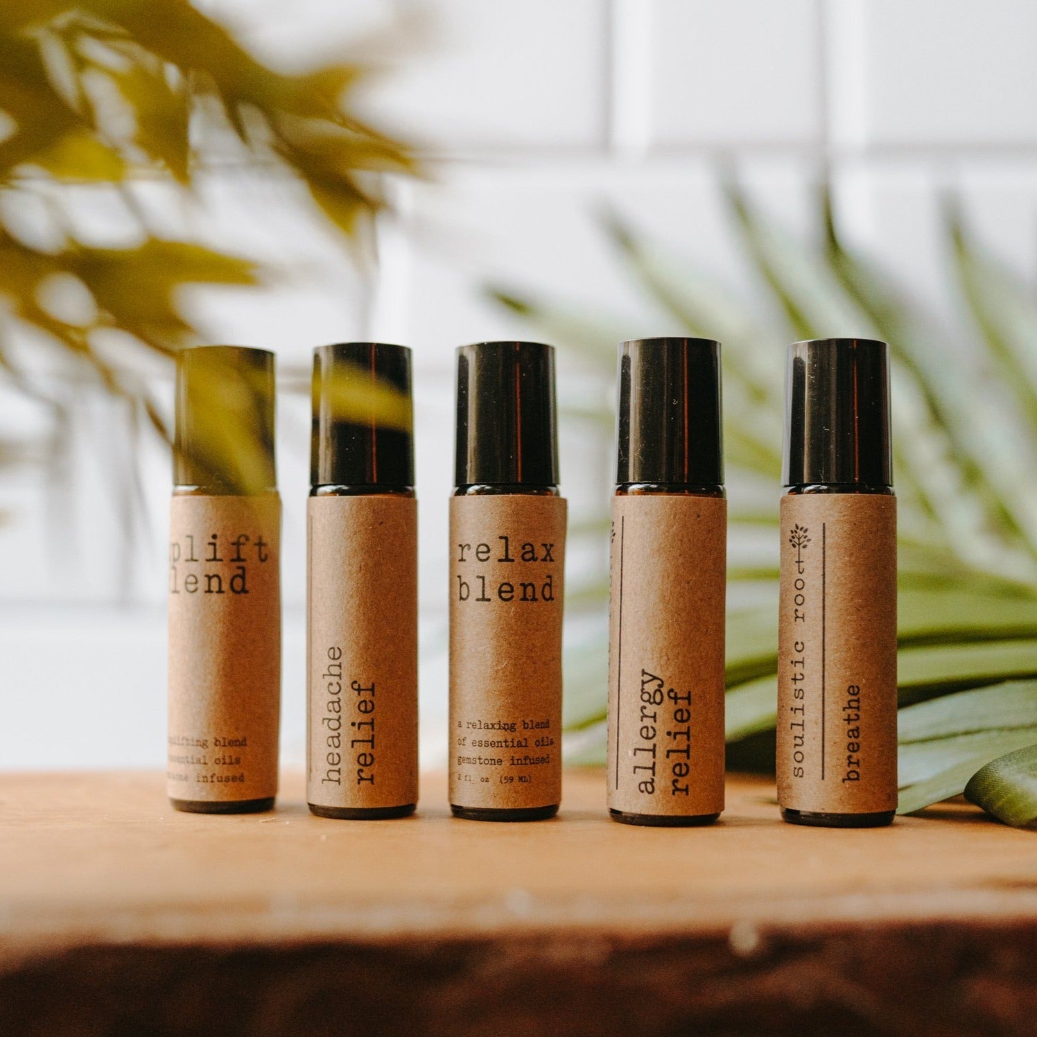 Essential Oil Roller Collection - 5 Wellness Blends for Natural Relief