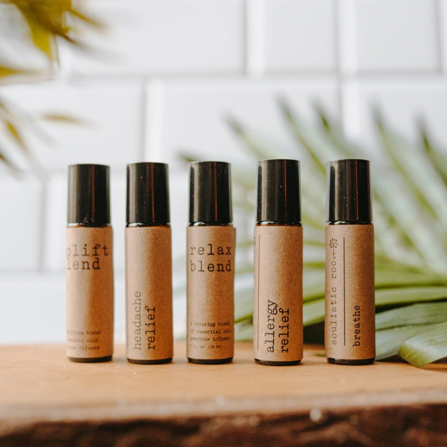 Essential Oil Roller Collection - 5 Wellness Blends for Natural Relief